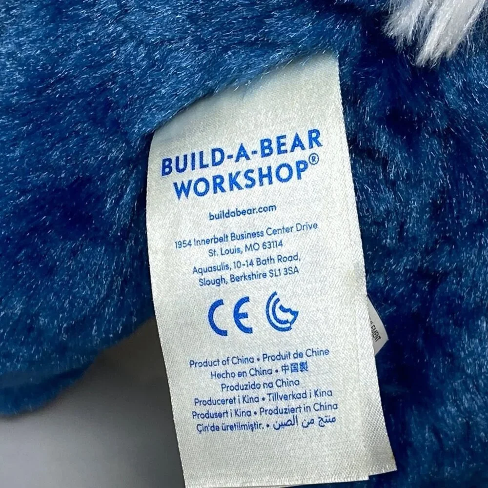 Build a Bear Workshop Tinsel Reindeer Plush Stuffed Animal Toy Blue No Cape
